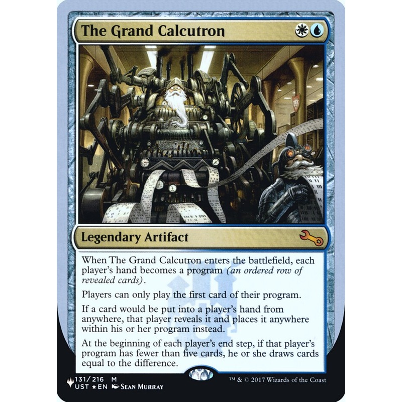 The Grand Calcutron (Unfinity Foil Edition) [The List]