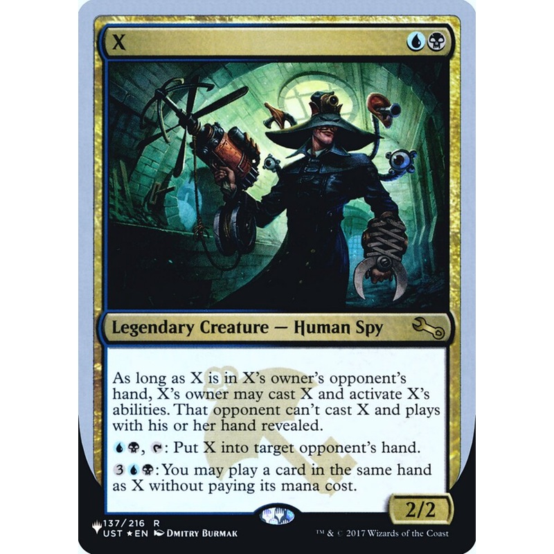 X (Unfinity Foil Edition) [The List]