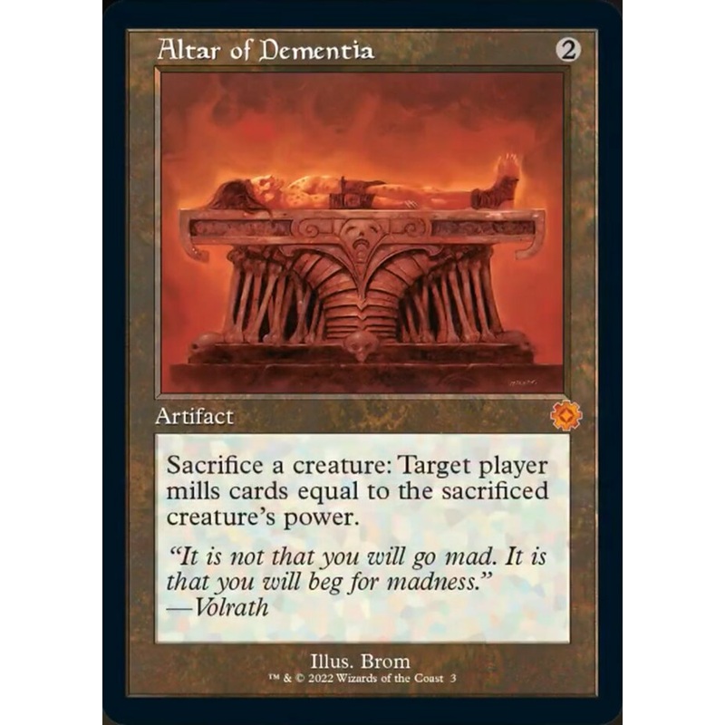 Altar of Dementia (Retro) [The Brothers' War Retro Artifacts]