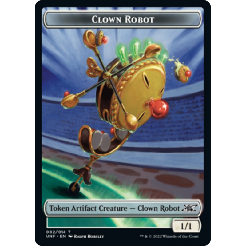 Clown Robot (002) // Balloon Double-Sided Token [Unfinity Tokens]