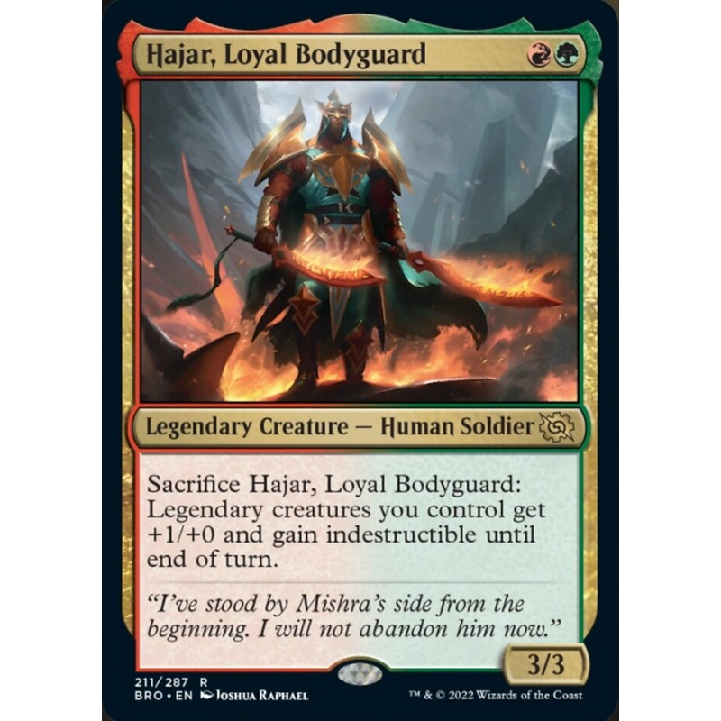 Hajar, Loyal Bodyguard [The Brothers' War]