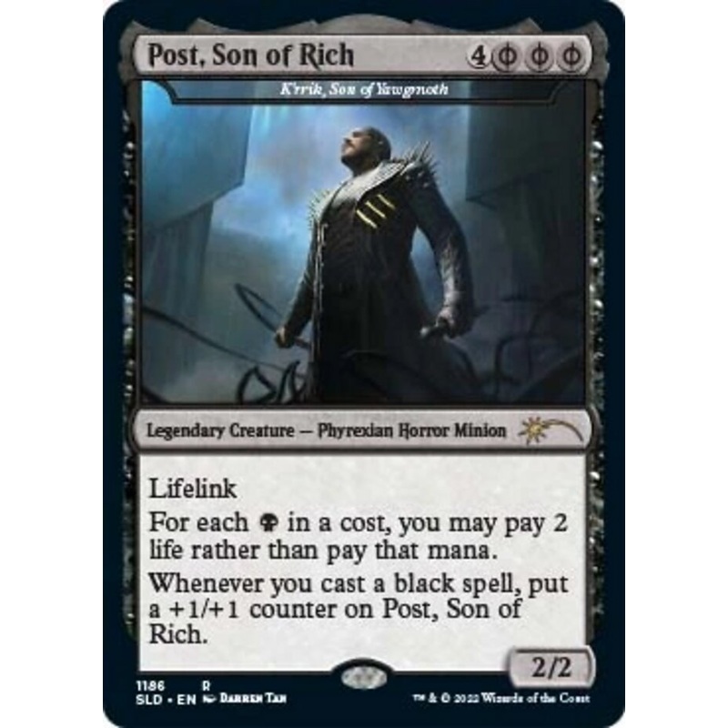 K'rrik, Son of Yawgmoth - Post, Son of Rich [Secret Lair Drop Series]