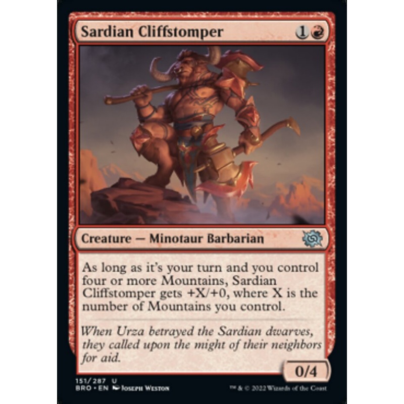 Sardian Cliffstomper [The Brothers' War]