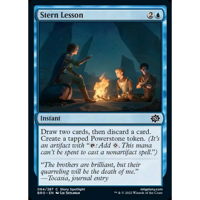 Stern Lesson [The Brothers' War]
