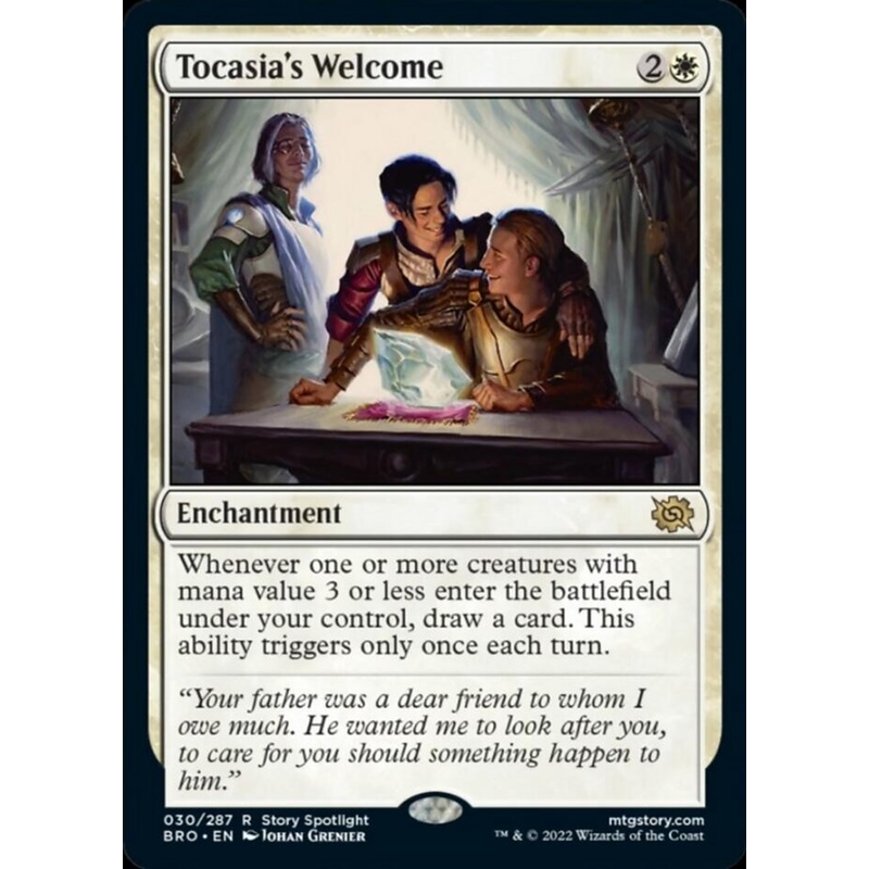 Tocasia's Welcome [The Brothers' War]