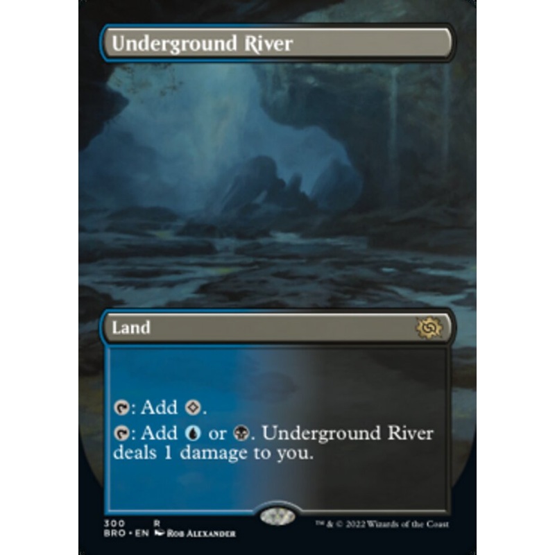 Underground River (Borderless Alternate Art) [The Brothers' War]