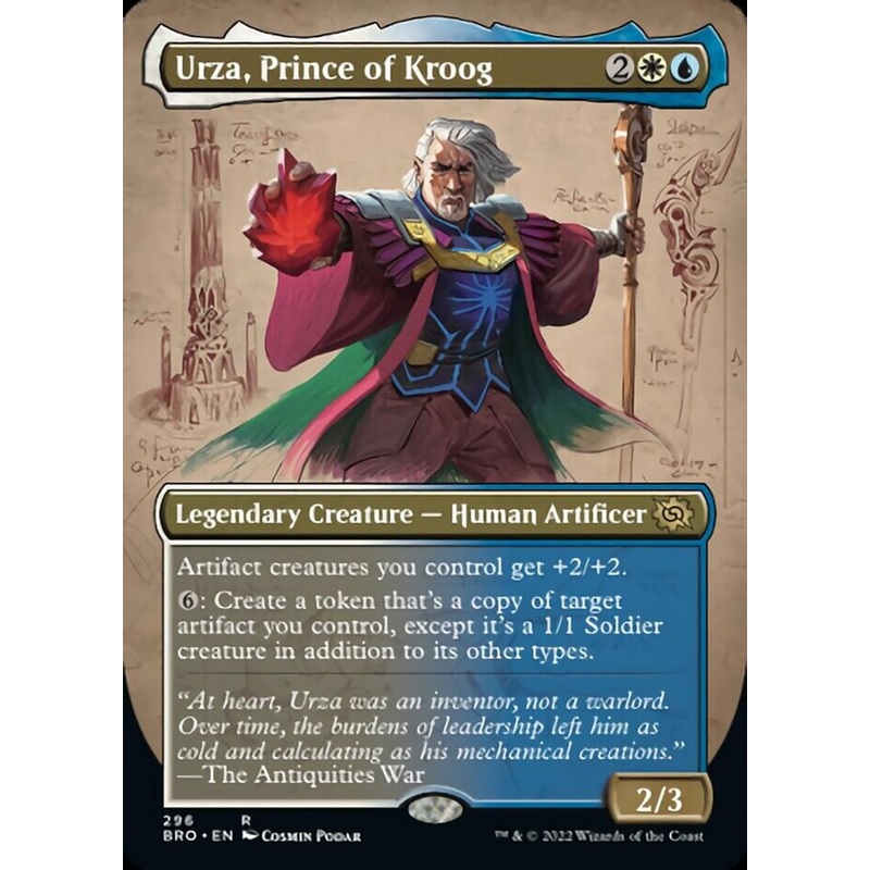 Urza, Prince of Kroog (Borderless Alternate Art) [The Brothers' War]