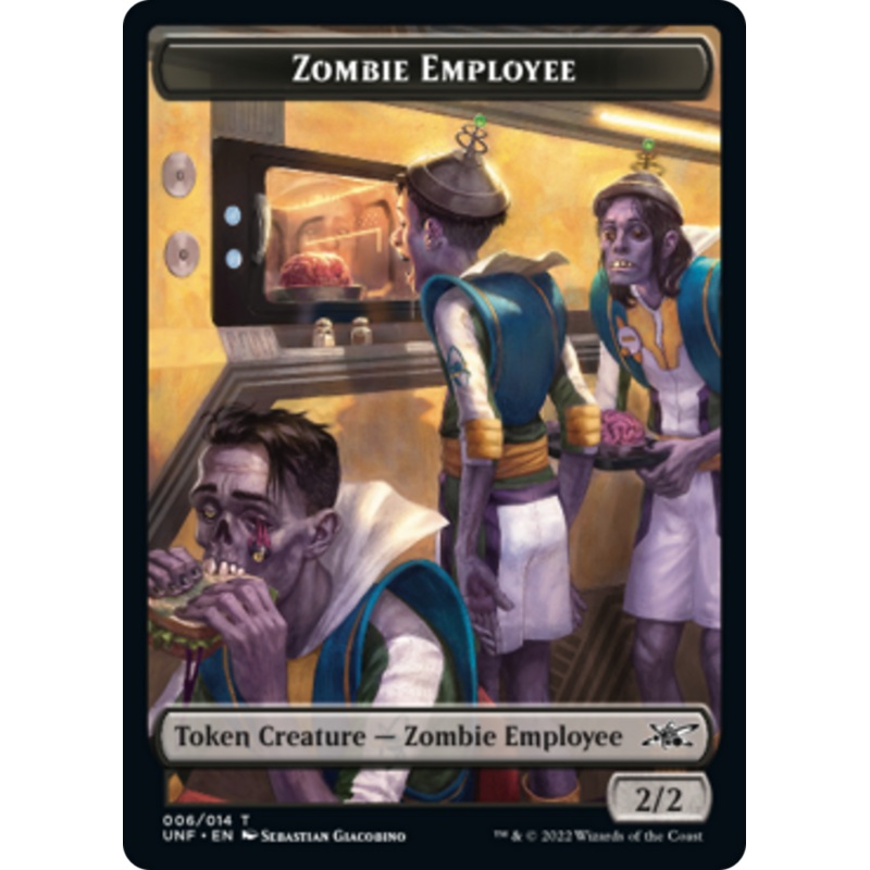 Zombie Employee // Balloon Double-Sided Token [Unfinity Tokens]