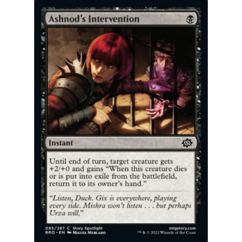 Ashnod's Intervention [The Brothers' War]