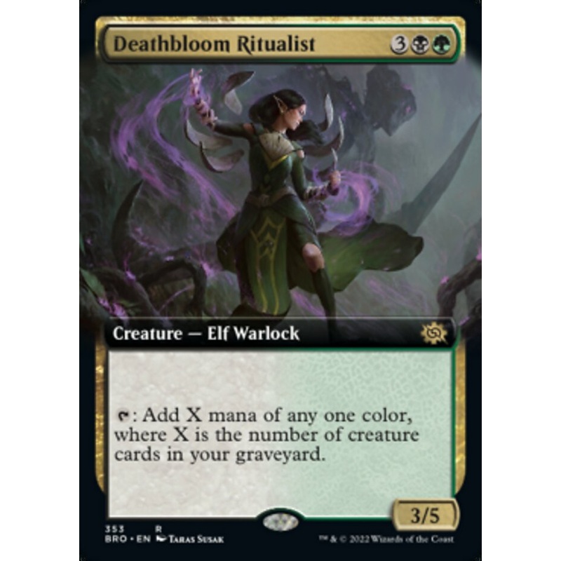 Deathbloom Ritualist (Extended Art) [The Brothers' War]