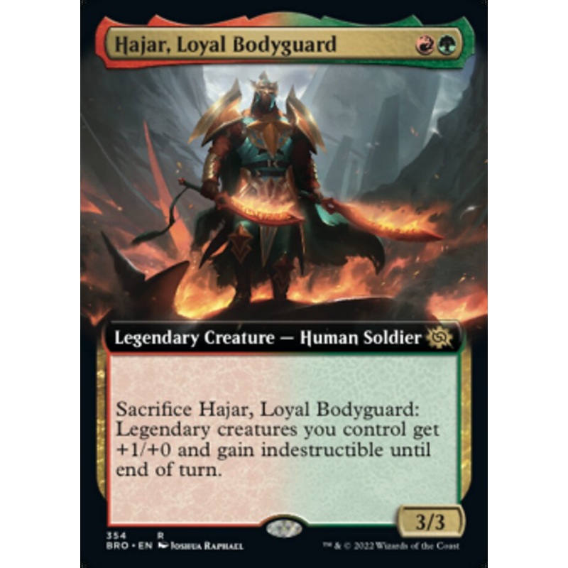 Hajar, Loyal Bodyguard (Extended Art) [The Brothers' War]