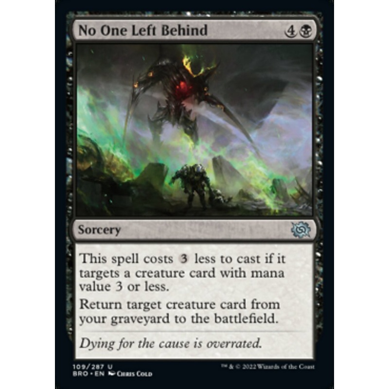 No One Left Behind [The Brothers' War]