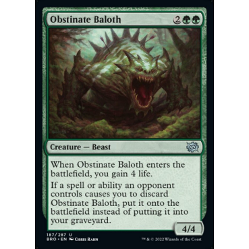 Obstinate Baloth [The Brothers' War]