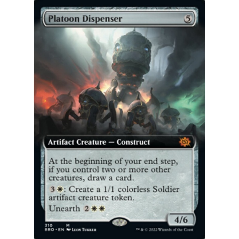 Platoon Dispenser (Extended Art) [The Brothers' War]