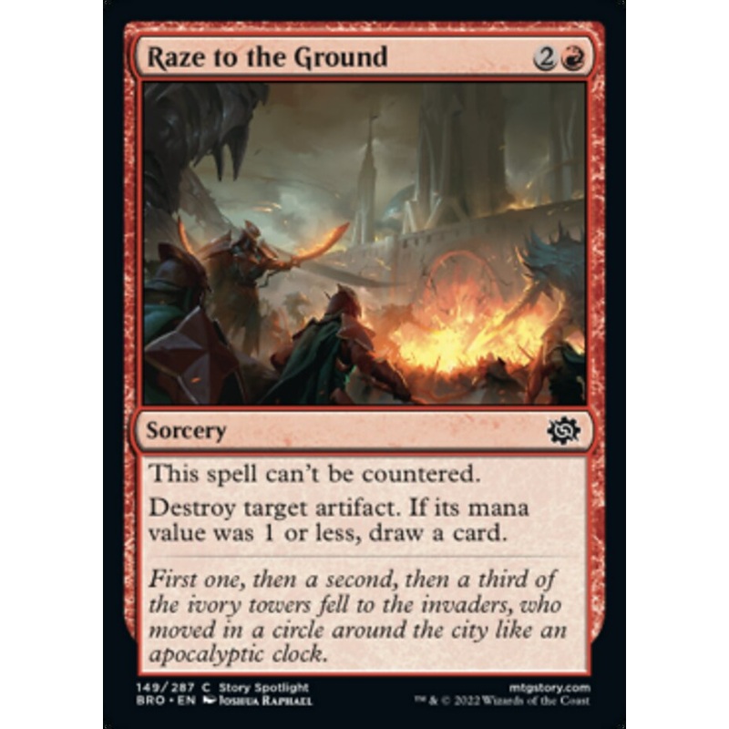 Raze to the Ground [The Brothers' War]