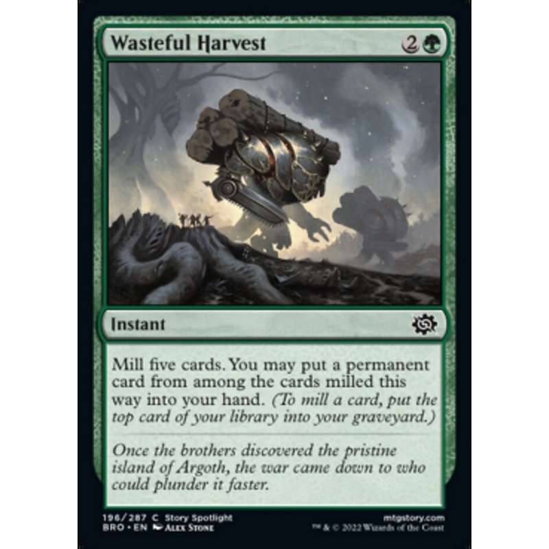 Wasteful Harvest [The Brothers' War]