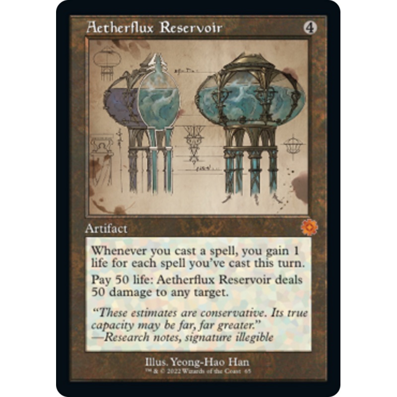Aetherflux Reservoir (Retro Schematic) [The Brothers' War Retro Artifacts]