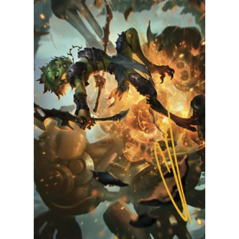 Argothian Sprite Art Card (Gold-Stamped Signature) [The Brothers' War Art Series]