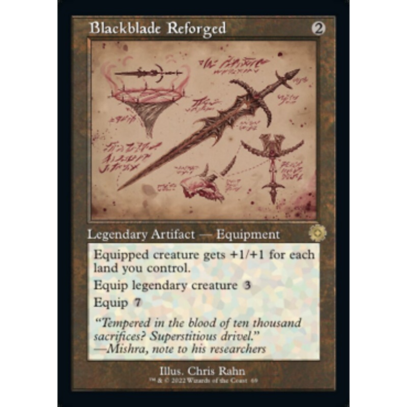 Blackblade Reforged (Retro Schematic) [The Brothers' War Retro Artifacts]