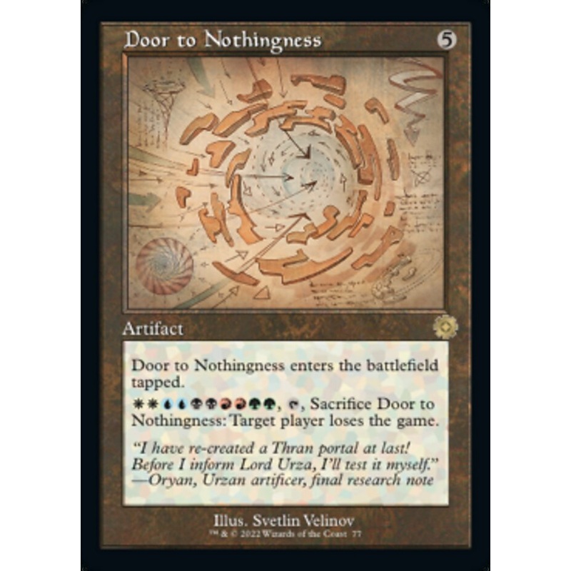 Door to Nothingness (Retro Schematic) [The Brothers' War Retro Artifacts]