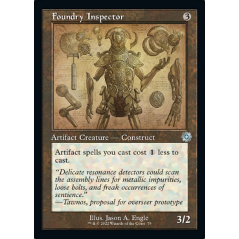 Foundry Inspector (Retro Schematic) [The Brothers' War Retro Artifacts]