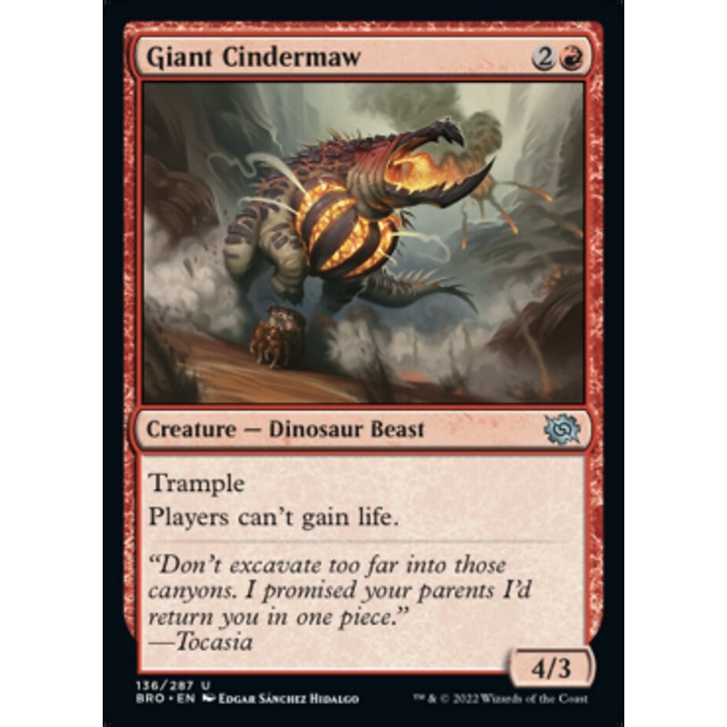 Giant Cindermaw [The Brothers' War]