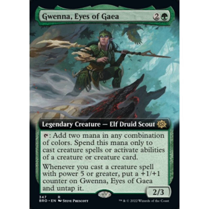 Gwenna, Eyes of Gaea (Extended Art) [The Brothers' War]