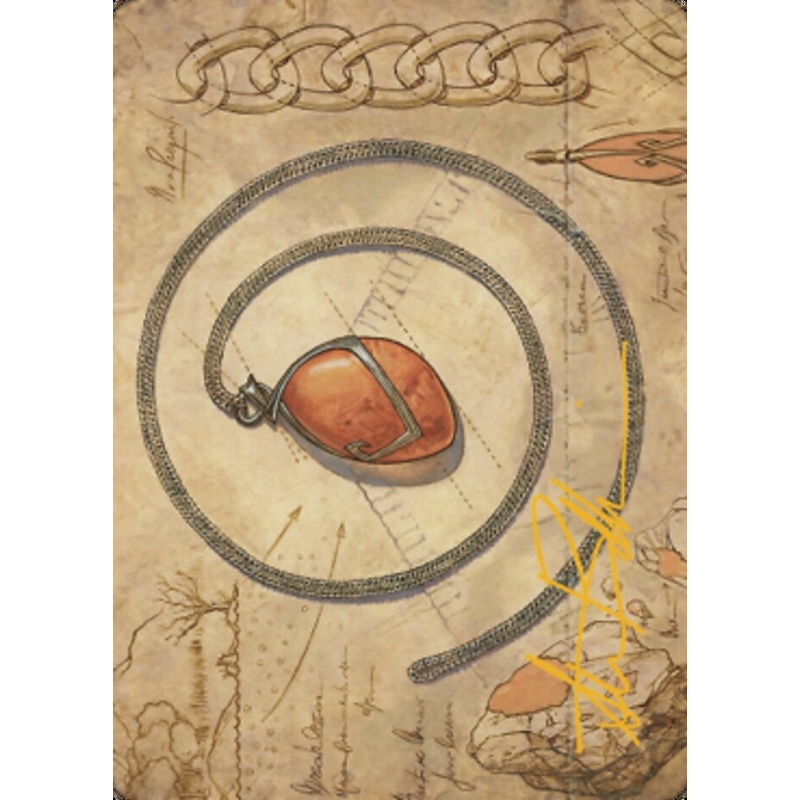 Mox Amber Art Card (Gold-Stamped Signature) [The Brothers' War Art Series]