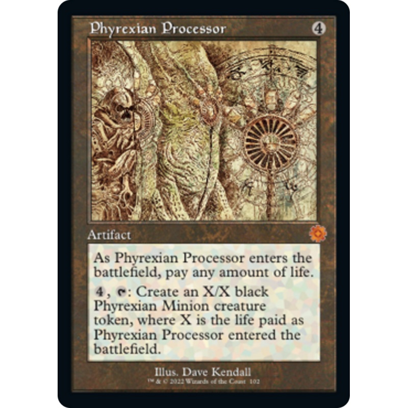 Phyrexian Processor (Retro Schematic) [The Brothers' War Retro Artifacts]