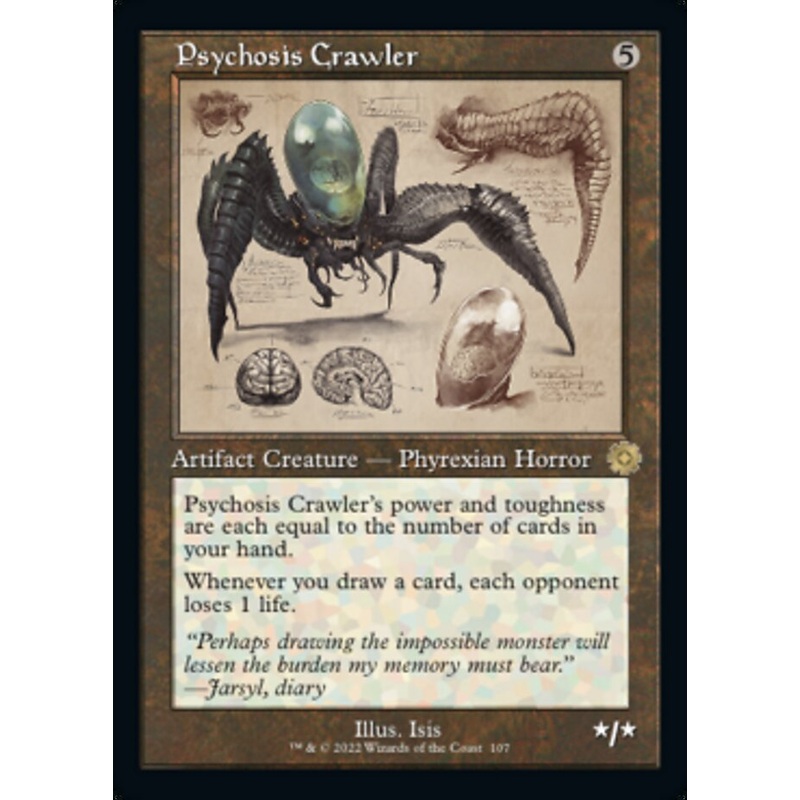 Psychosis Crawler (Retro Schematic) [The Brothers' War Retro Artifacts]