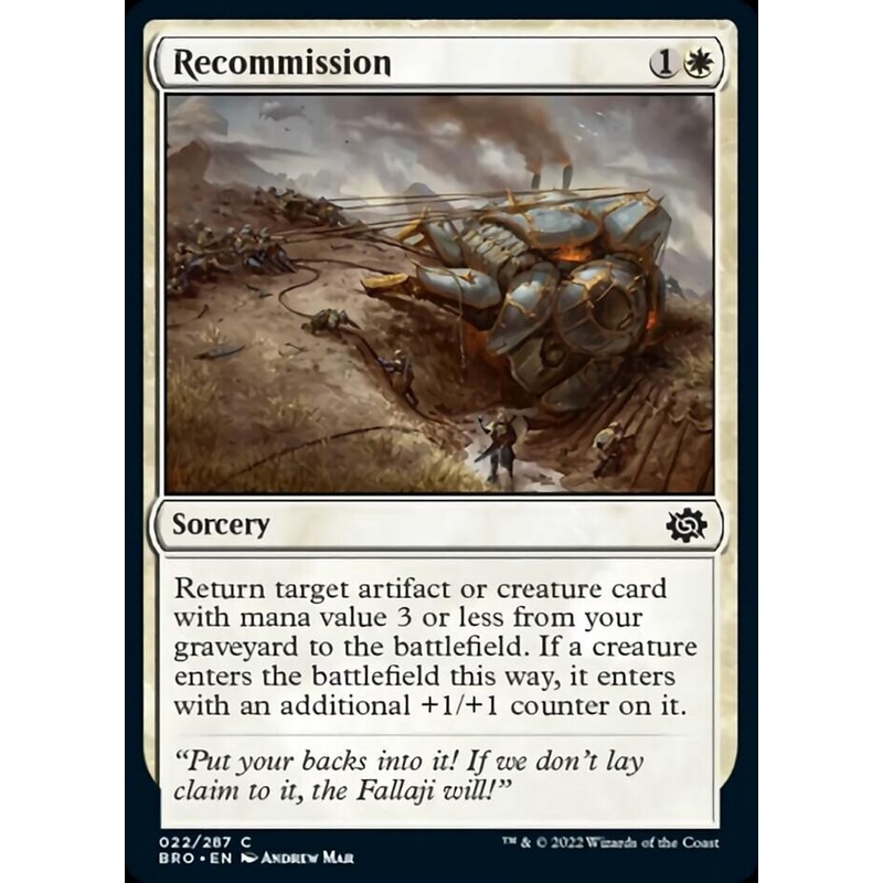 Recommission [The Brothers' War]