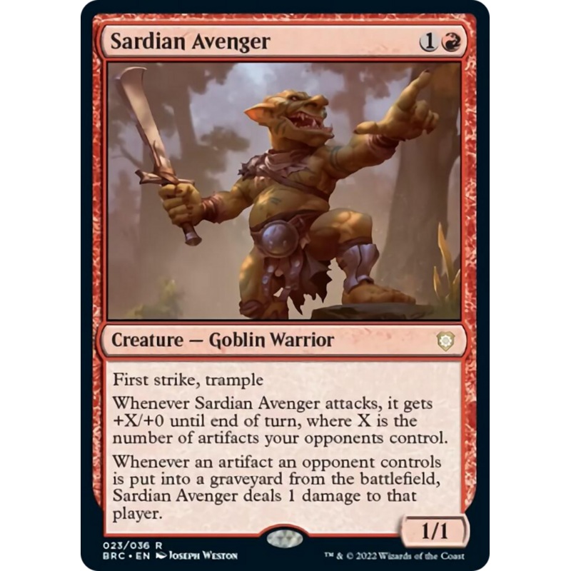 Sardian Avenger [The Brothers' War Commander]