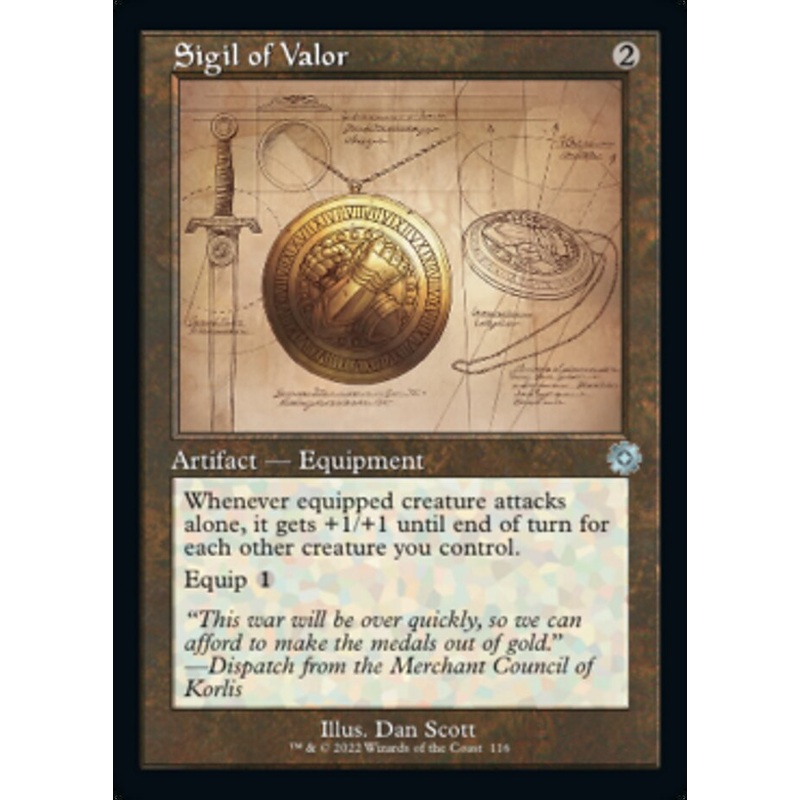 Sigil of Valor (Retro Schematic) [The Brothers' War Retro Artifacts]
