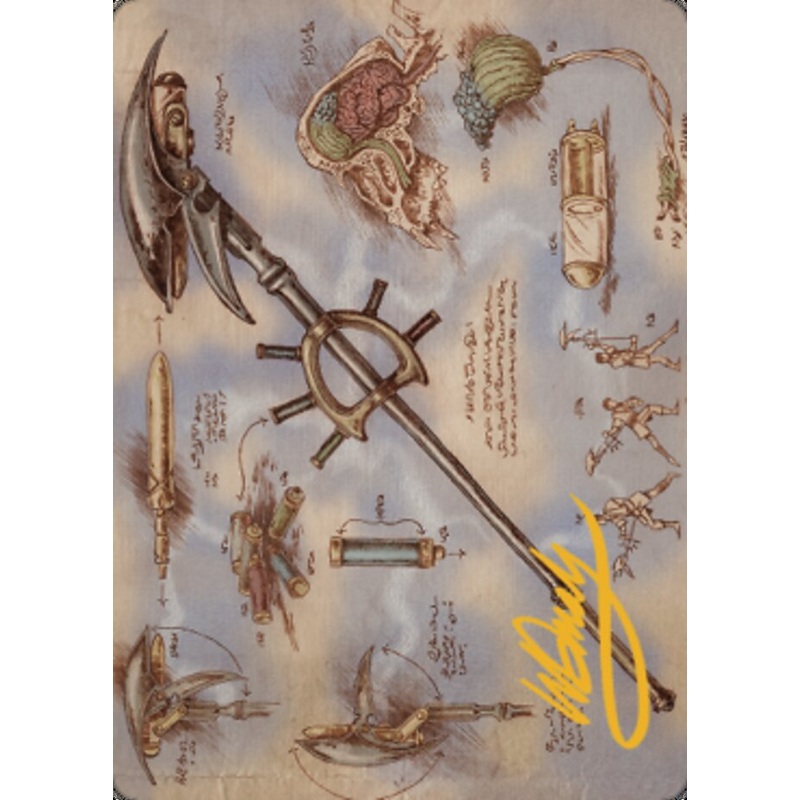 Staff of Domination Art Card (Gold-Stamped Signature) [The Brothers' War Art Series]