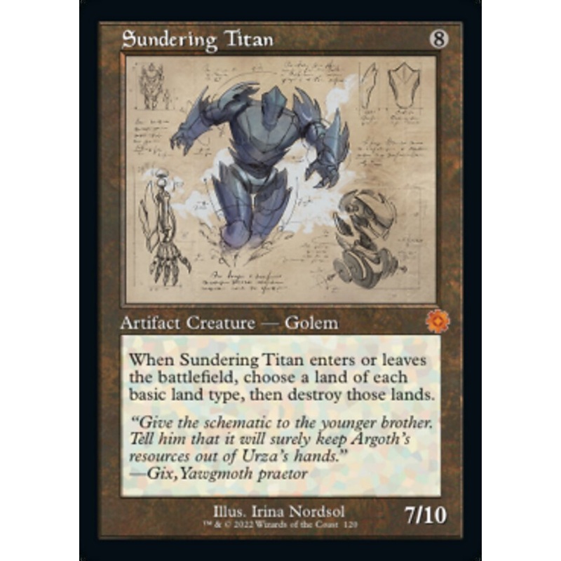 Sundering Titan (Retro Schematic) [The Brothers' War Retro Artifacts]