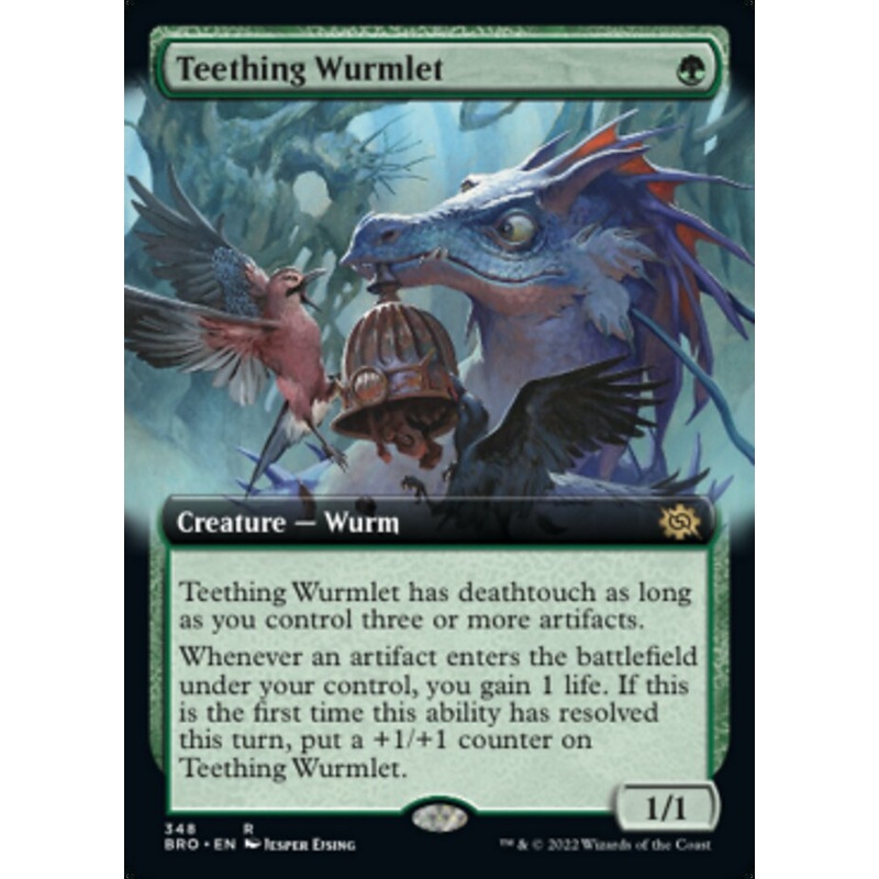 Teething Wurmlet (Extended Art) [The Brothers' War]