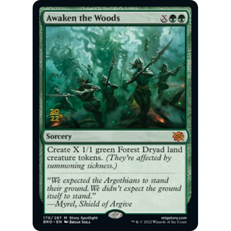 Awaken the Woods [The Brothers' War Prerelease Promos]