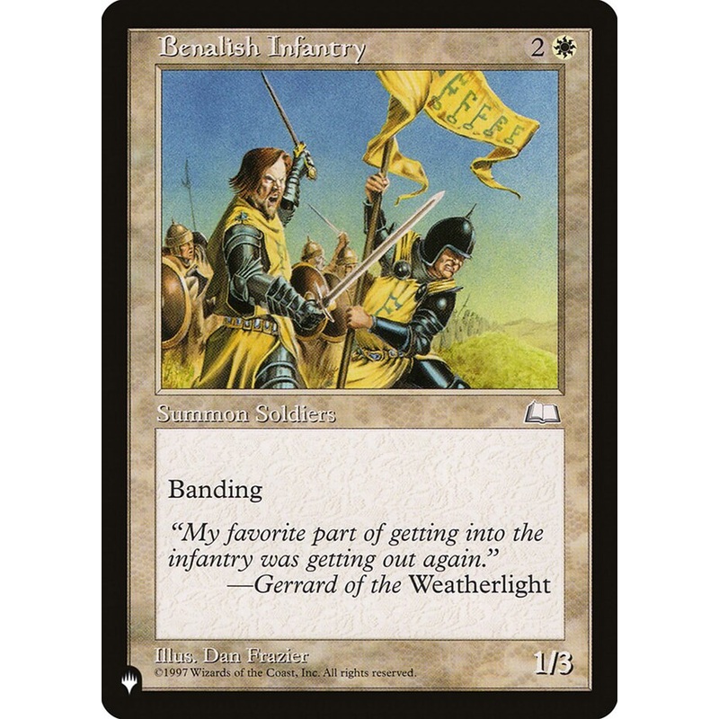 Benalish Infantry [The List]