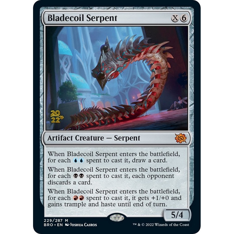 Bladecoil Serpent [The Brothers' War Prerelease Promos]