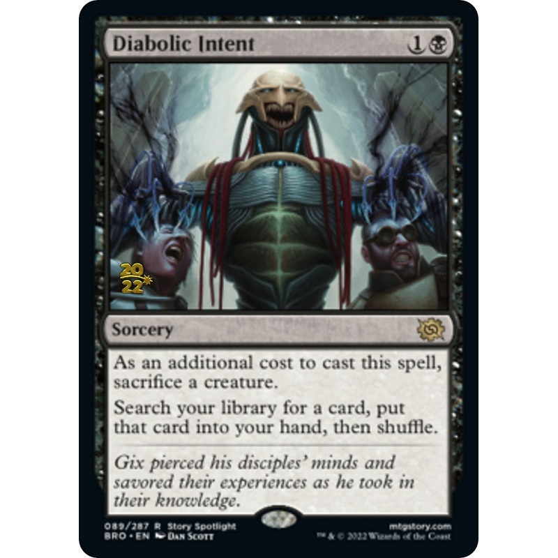 Diabolic Intent [The Brothers' War Prerelease Promos]