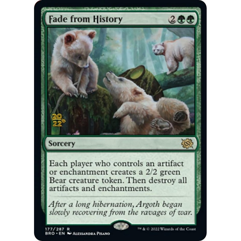 Fade from History [The Brothers' War Prerelease Promos]
