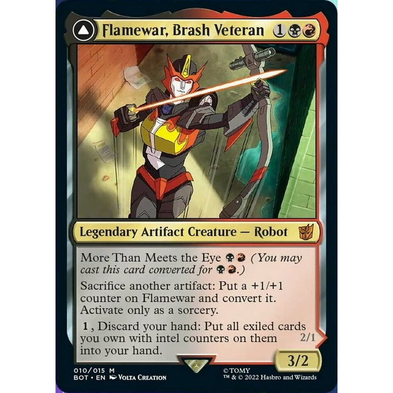 Flamewar, Brash Veteran // Flamewar, Streetwise Operative [Transformers]