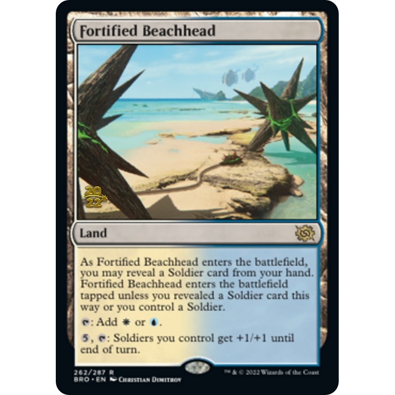 Fortified Beachhead [The Brothers' War Prerelease Promos]
