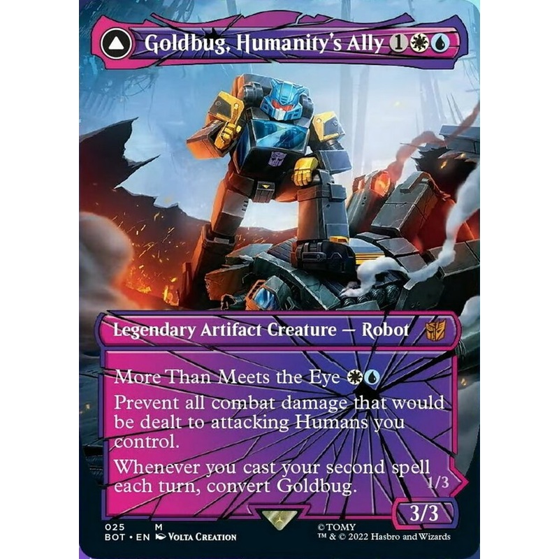 Goldbug, Humanity's Ally // Goldbug, Scrappy Scout (Shattered Glass) [Transformers]