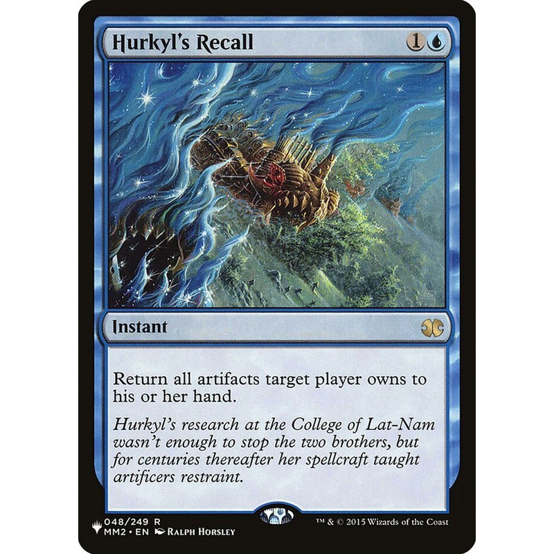 Hurkyl's Recall [The List]