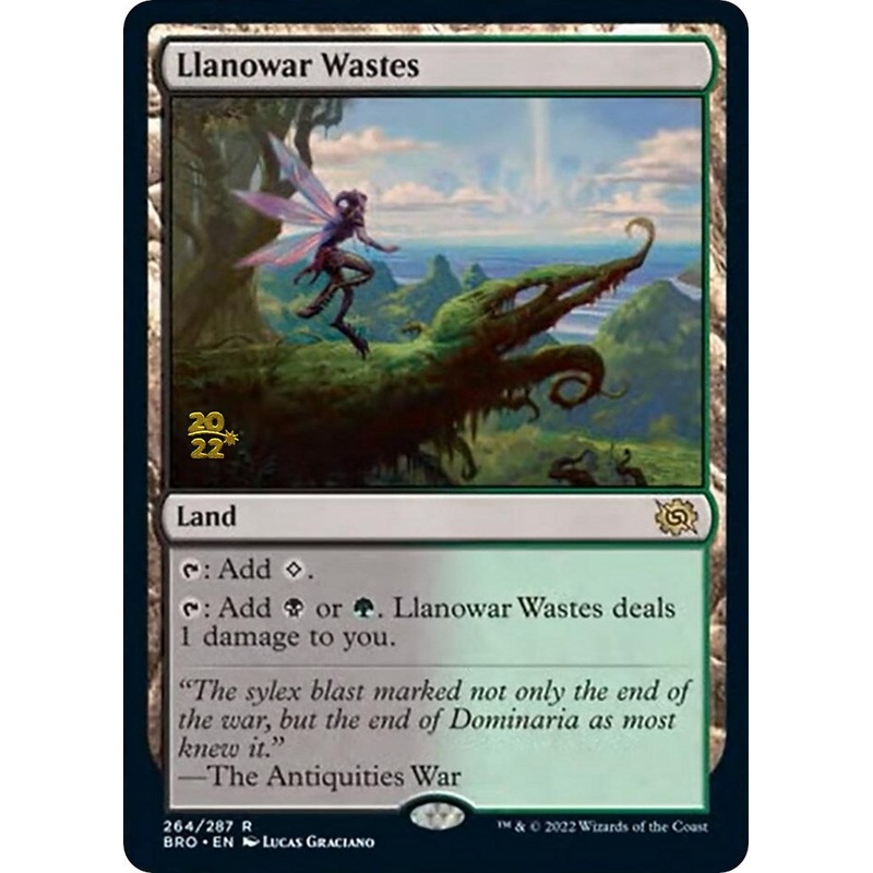 Llanowar Wastes [The Brothers' War Prerelease Promos]