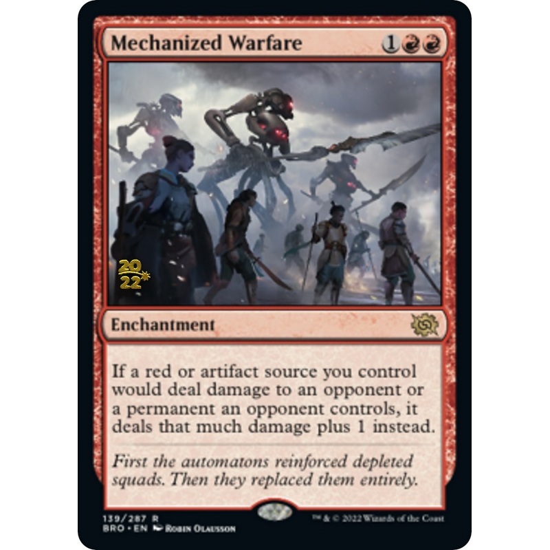 Mechanized Warfare [The Brothers' War Prerelease Promos]