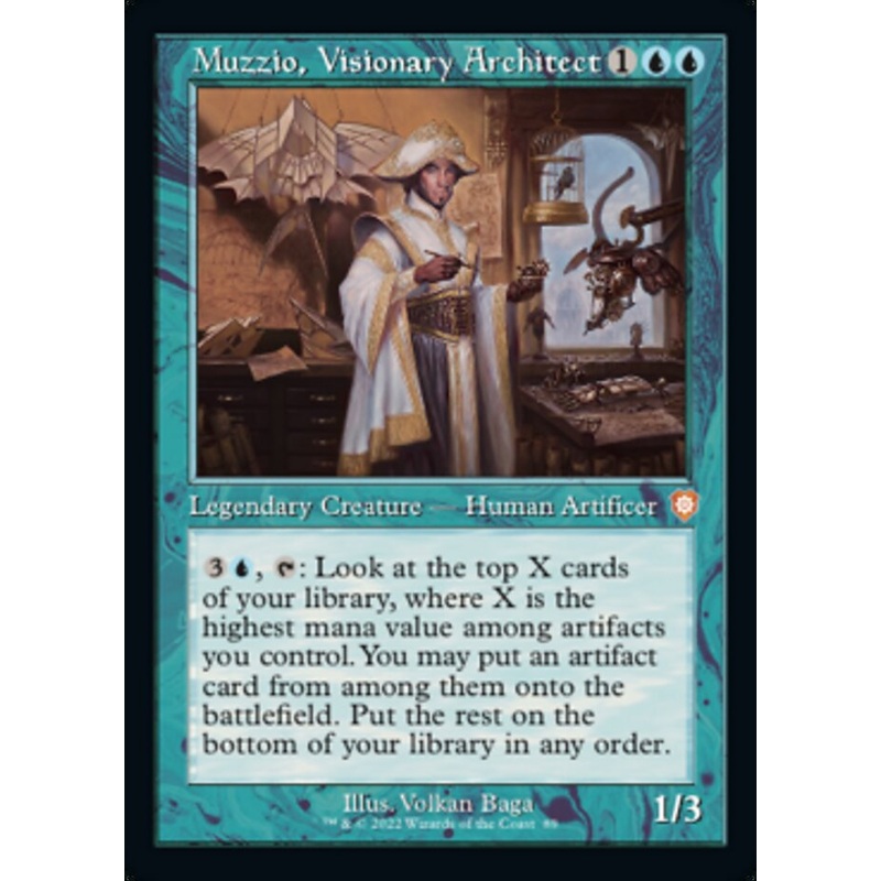 Muzzio, Visionary Architect (Retro) [The Brothers' War Commander]