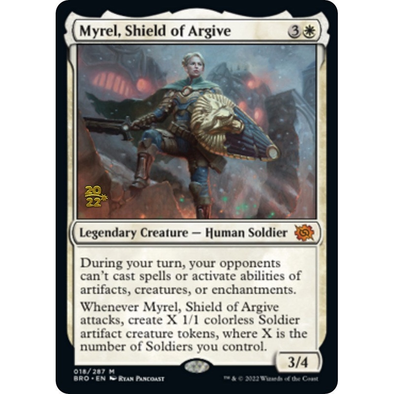 Myrel, Shield of Argive [The Brothers' War Prerelease Promos]
