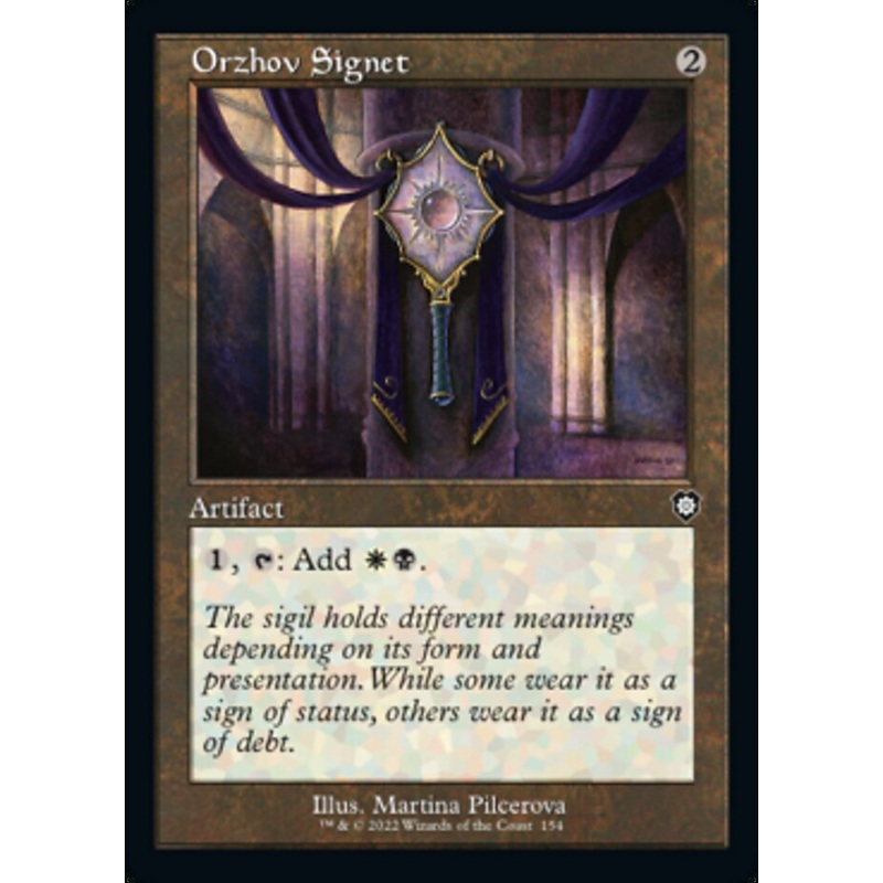 Orzhov Signet (Retro) [The Brothers' War Commander]